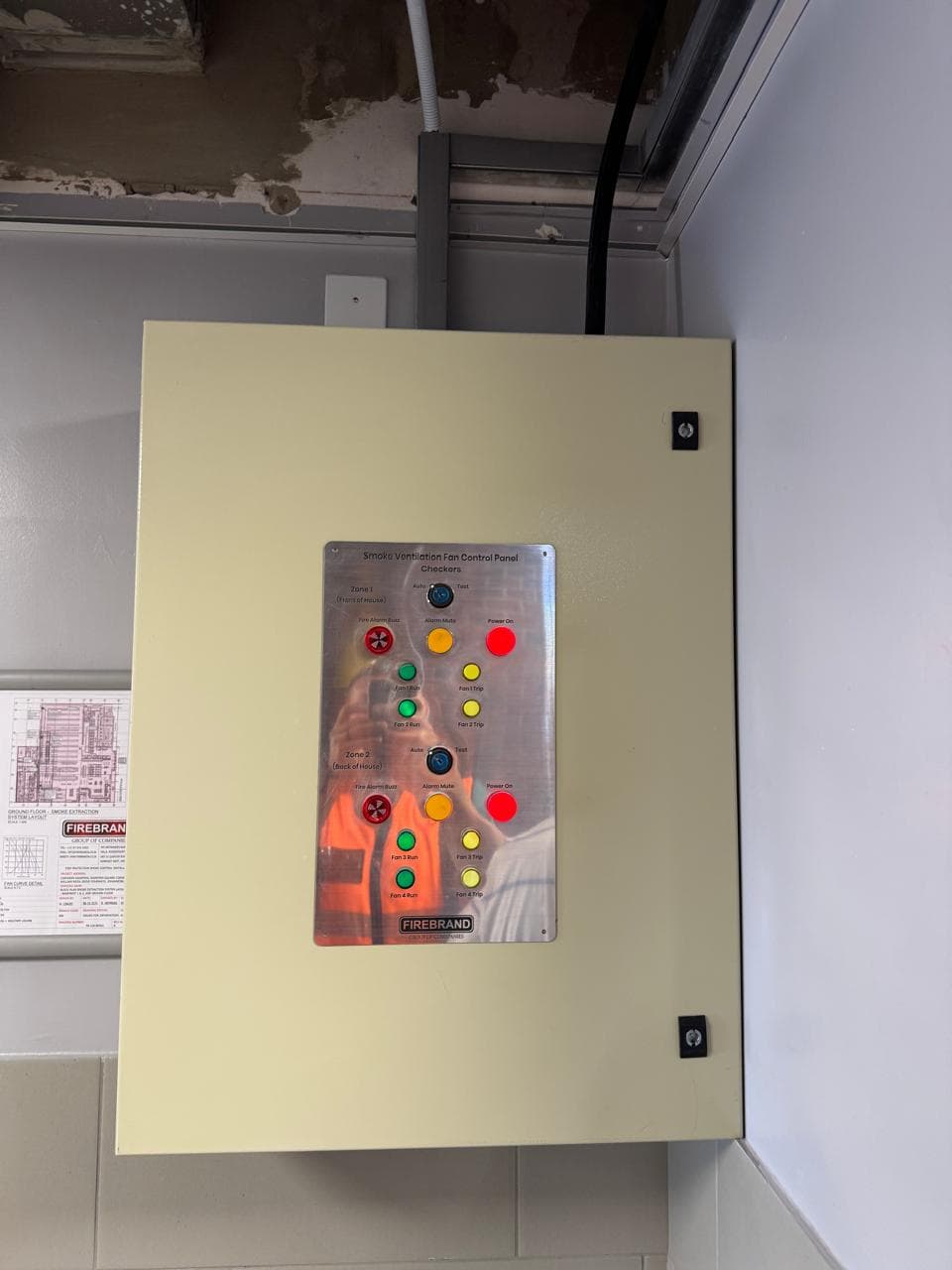Fire Brand smoke-ventilation fan control panel